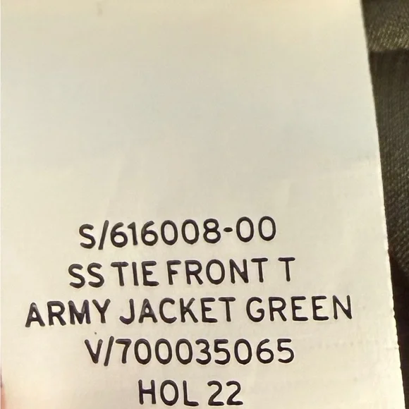 🌿 Gap Tie-Front Tiered Mini Dress Army Green XL Tall - Picture 8 of 8